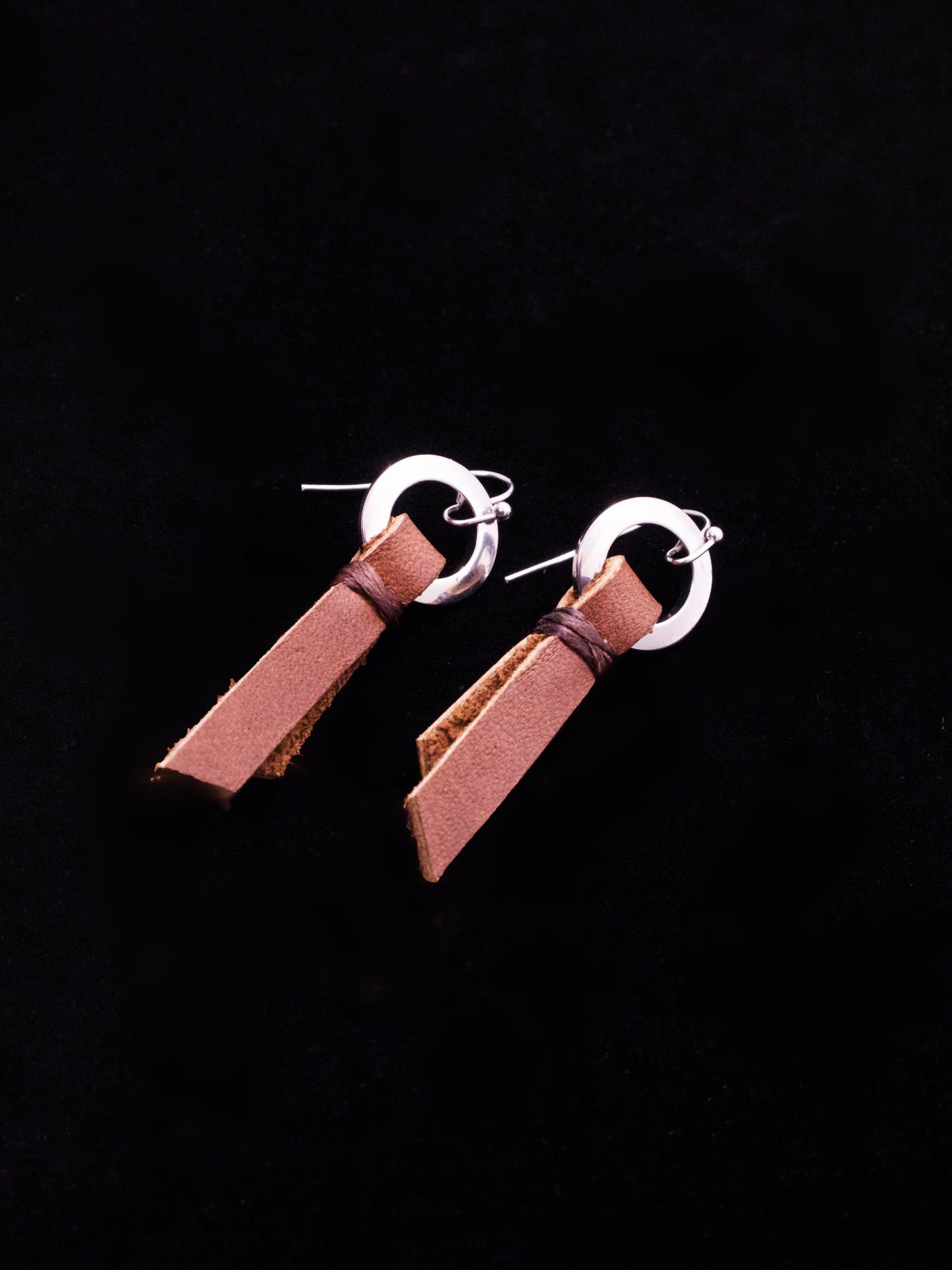 Dainty Leather Earrings
