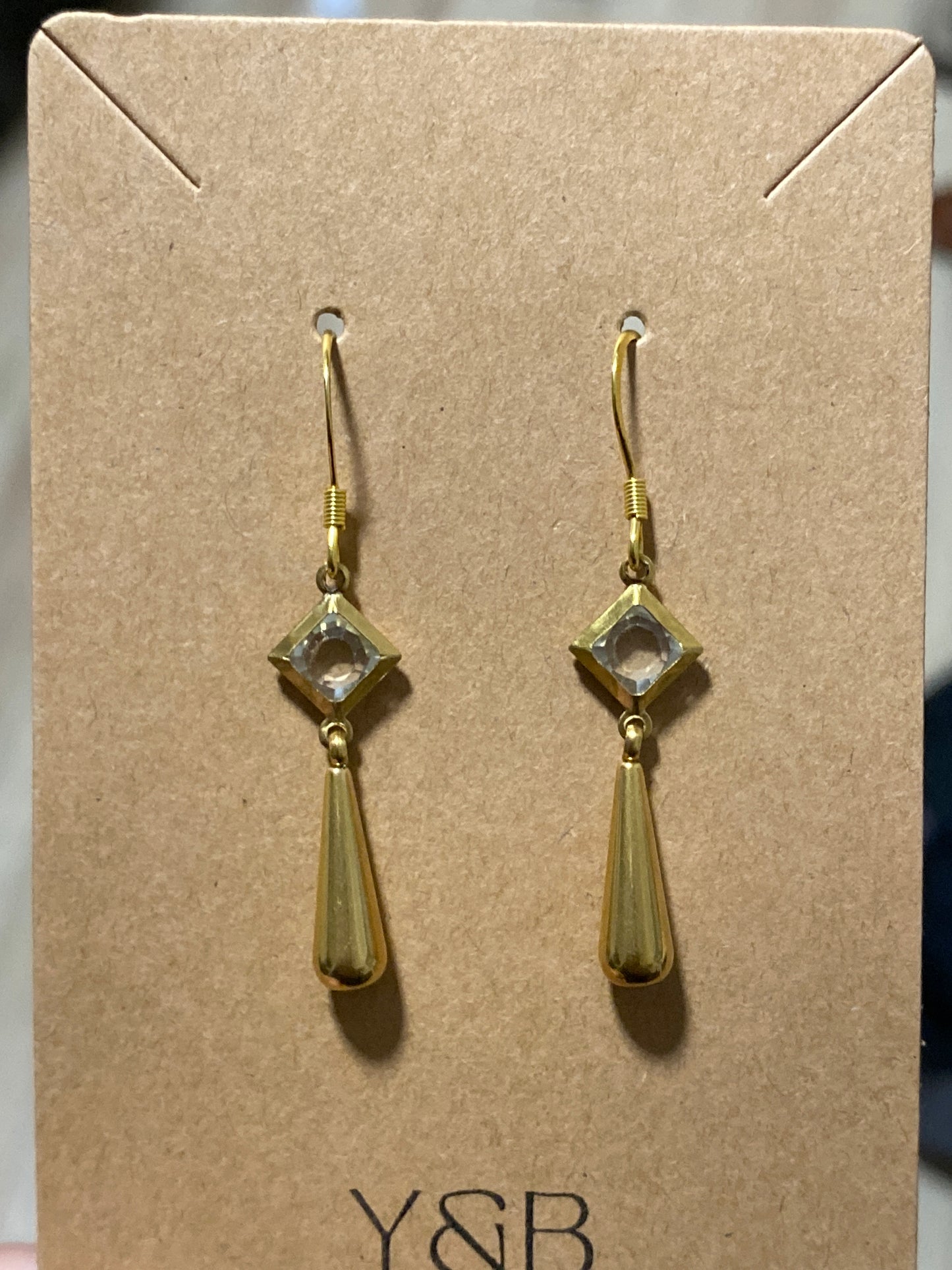 Glass Teardrop Earrings
