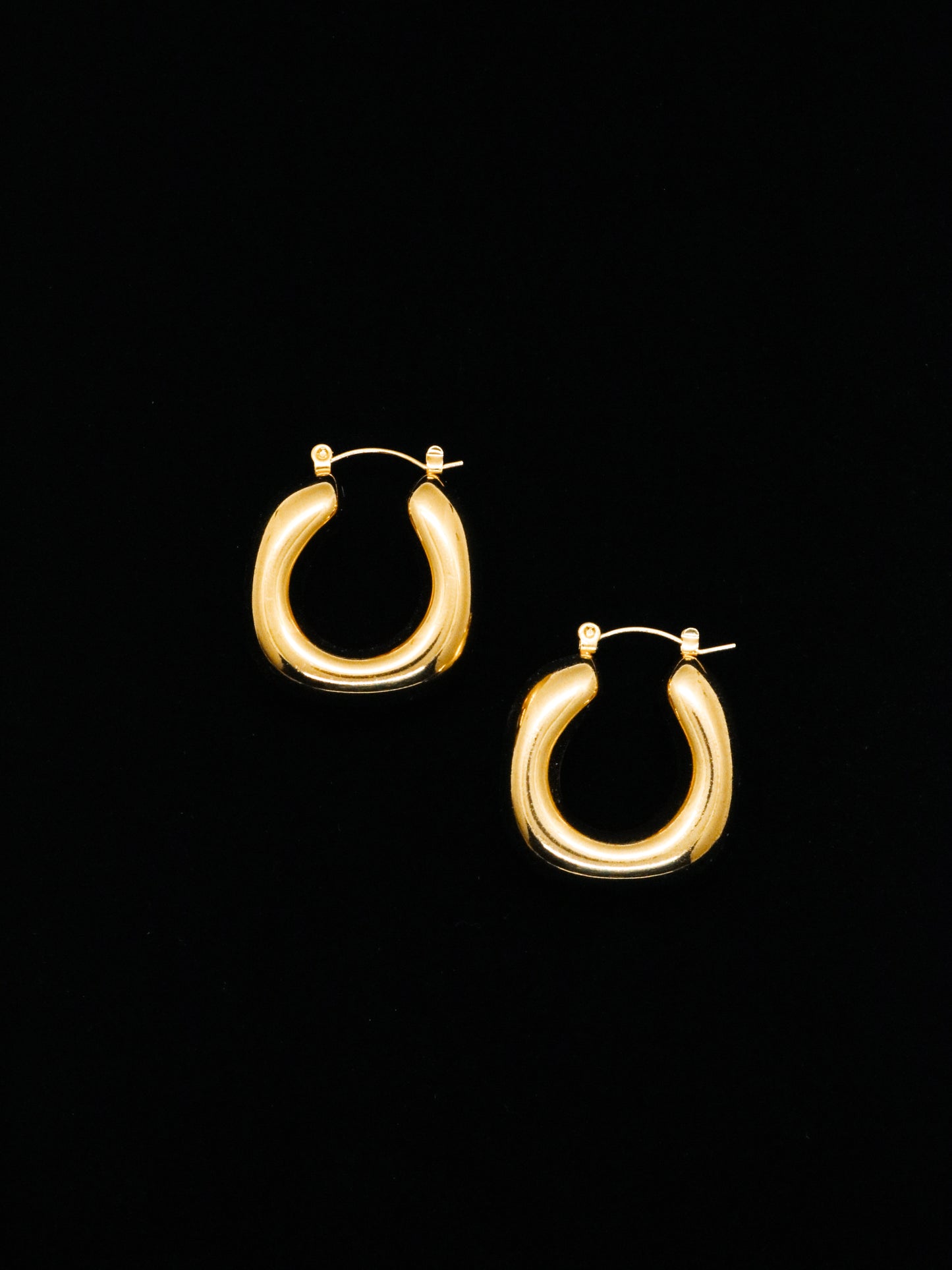 Gold Bubble Hoops