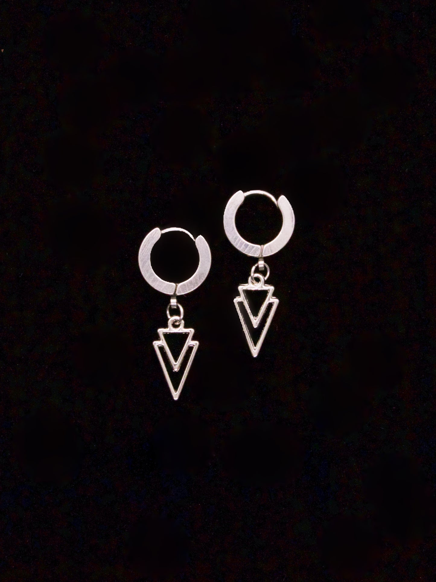 Silver Triangles Earrings