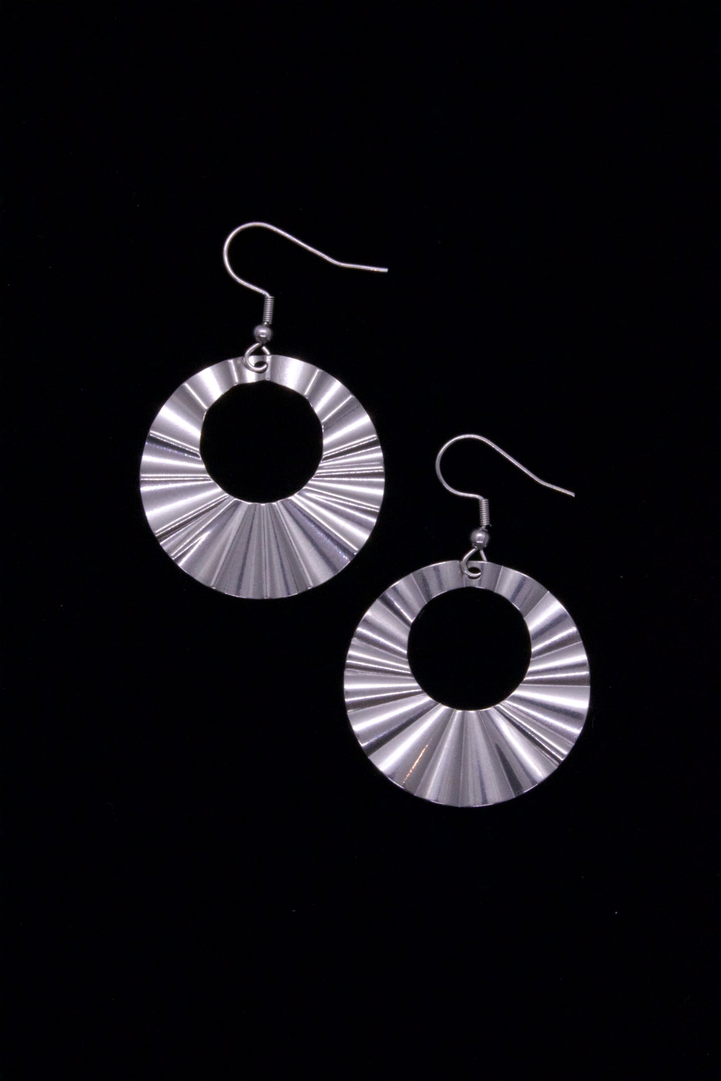 Crinkle Hoop Earrings