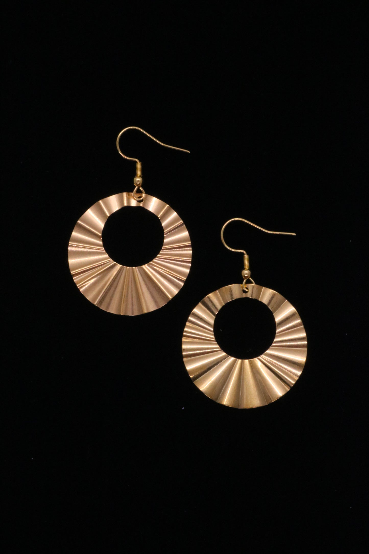 Crinkle Hoop Earrings