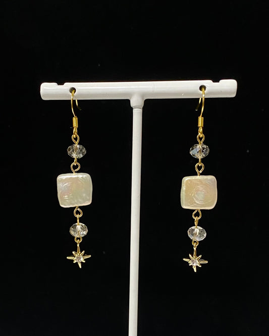 Boho Crystal Dangle Earrings