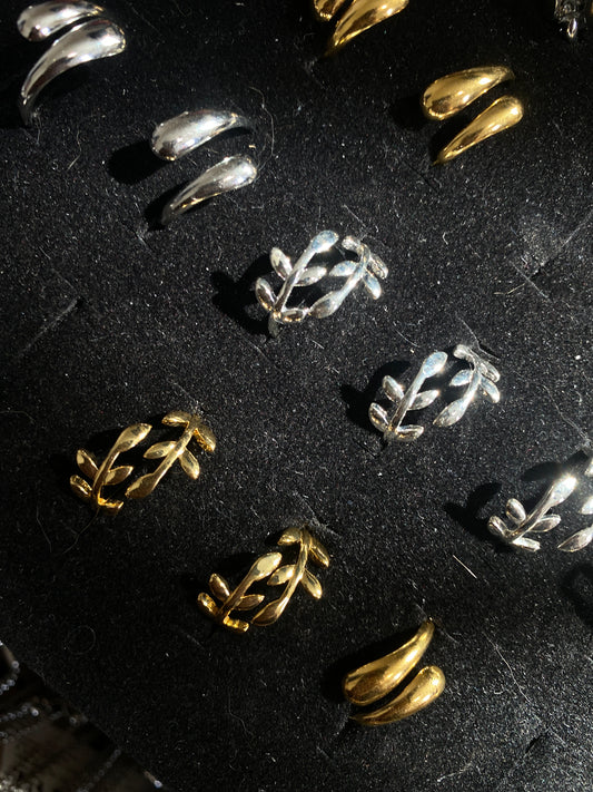 Adjustable Olive Branch Ring