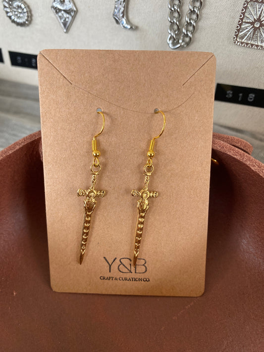Sword Earrings