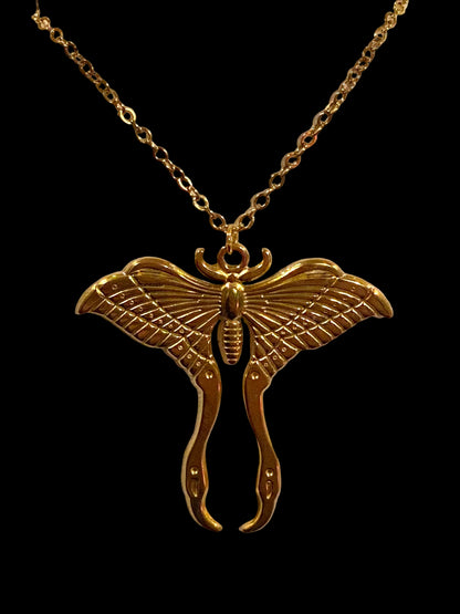 Luna Moth Necklace