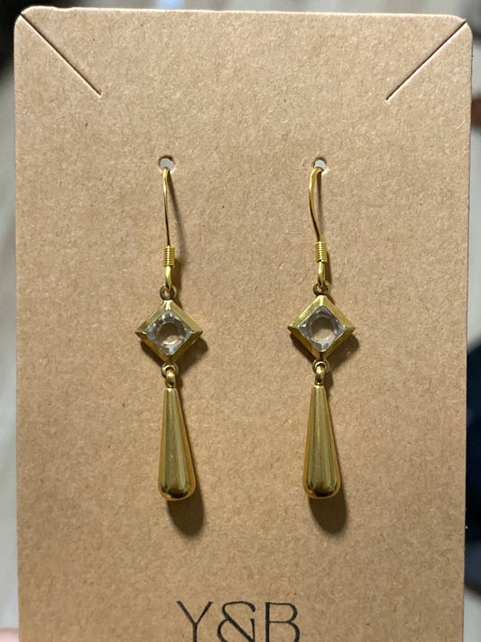Golden Teardrop Earrings