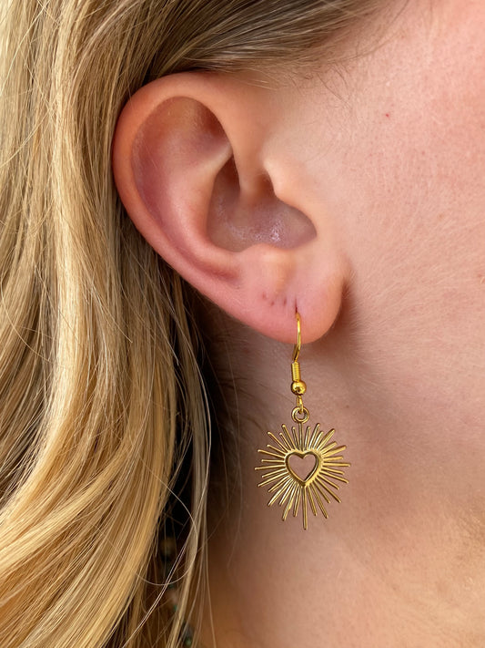 Heart Burst Earrings