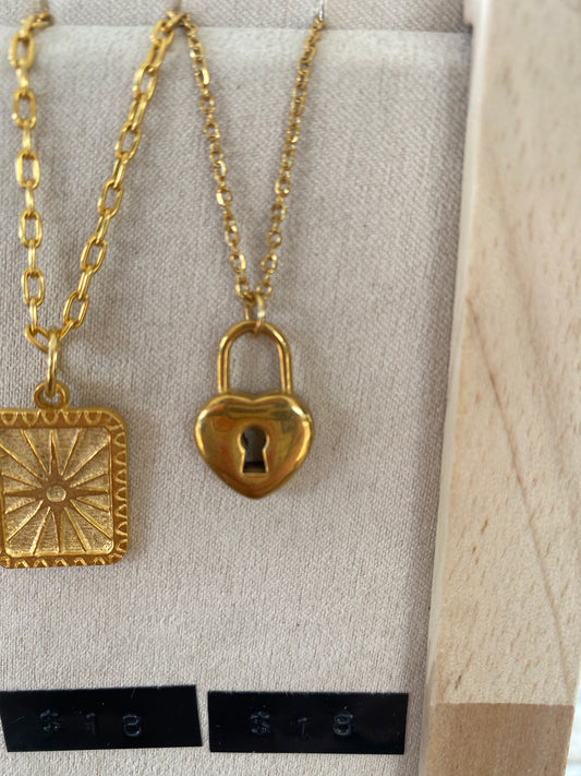Heart Lock Necklace