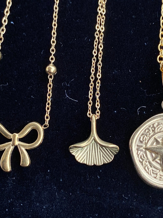 Ginkgo Leaf Necklace