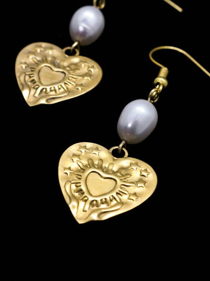 Ornament Heart Earrings
