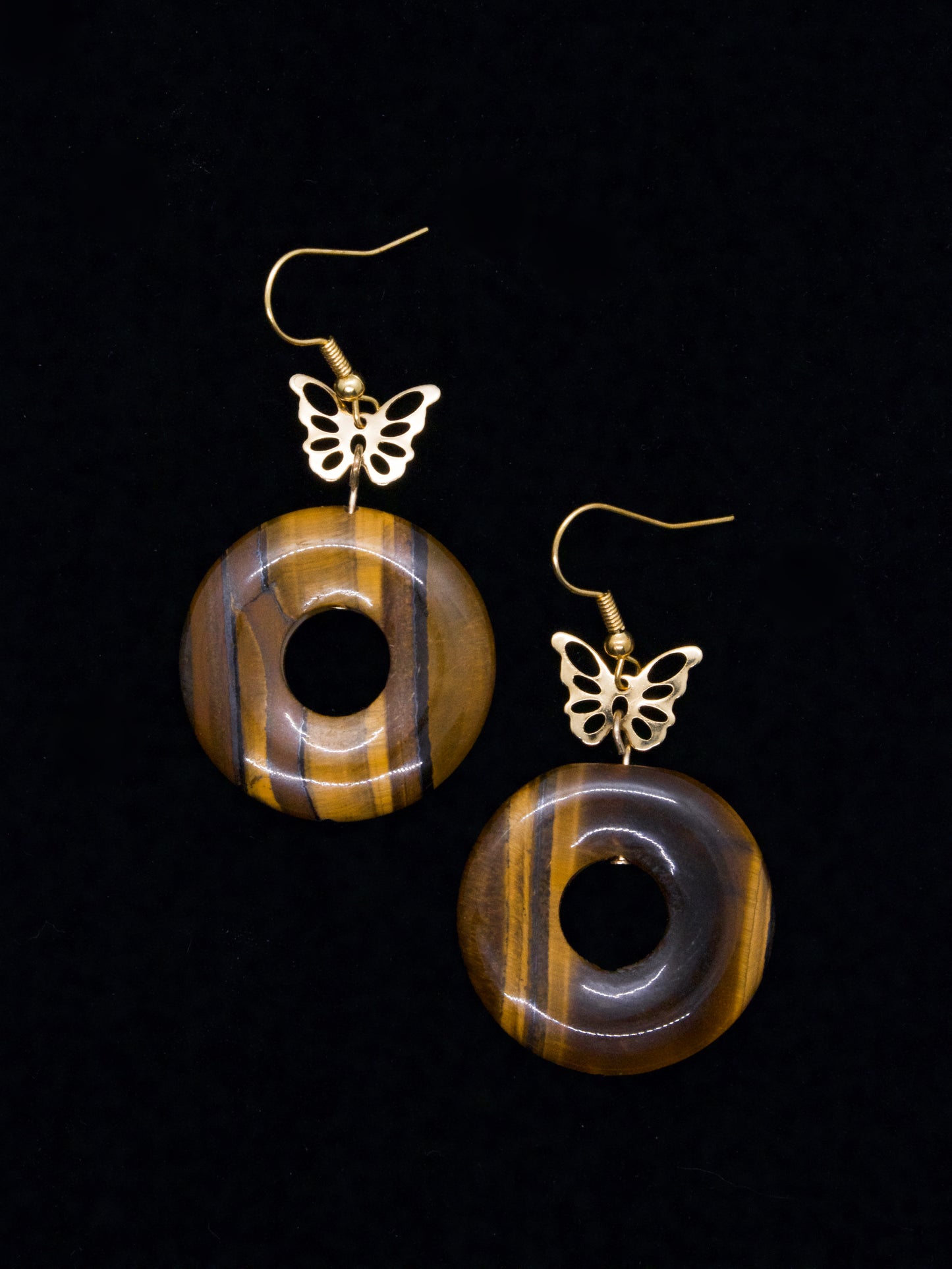 Butterfly Tiger Eye Earrings