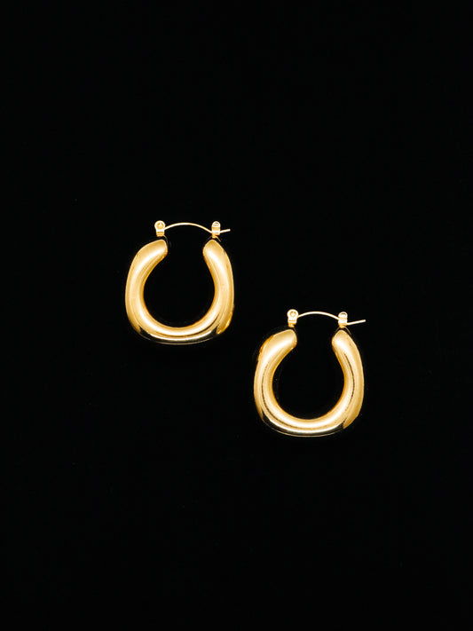 Gold Bubble Hoops