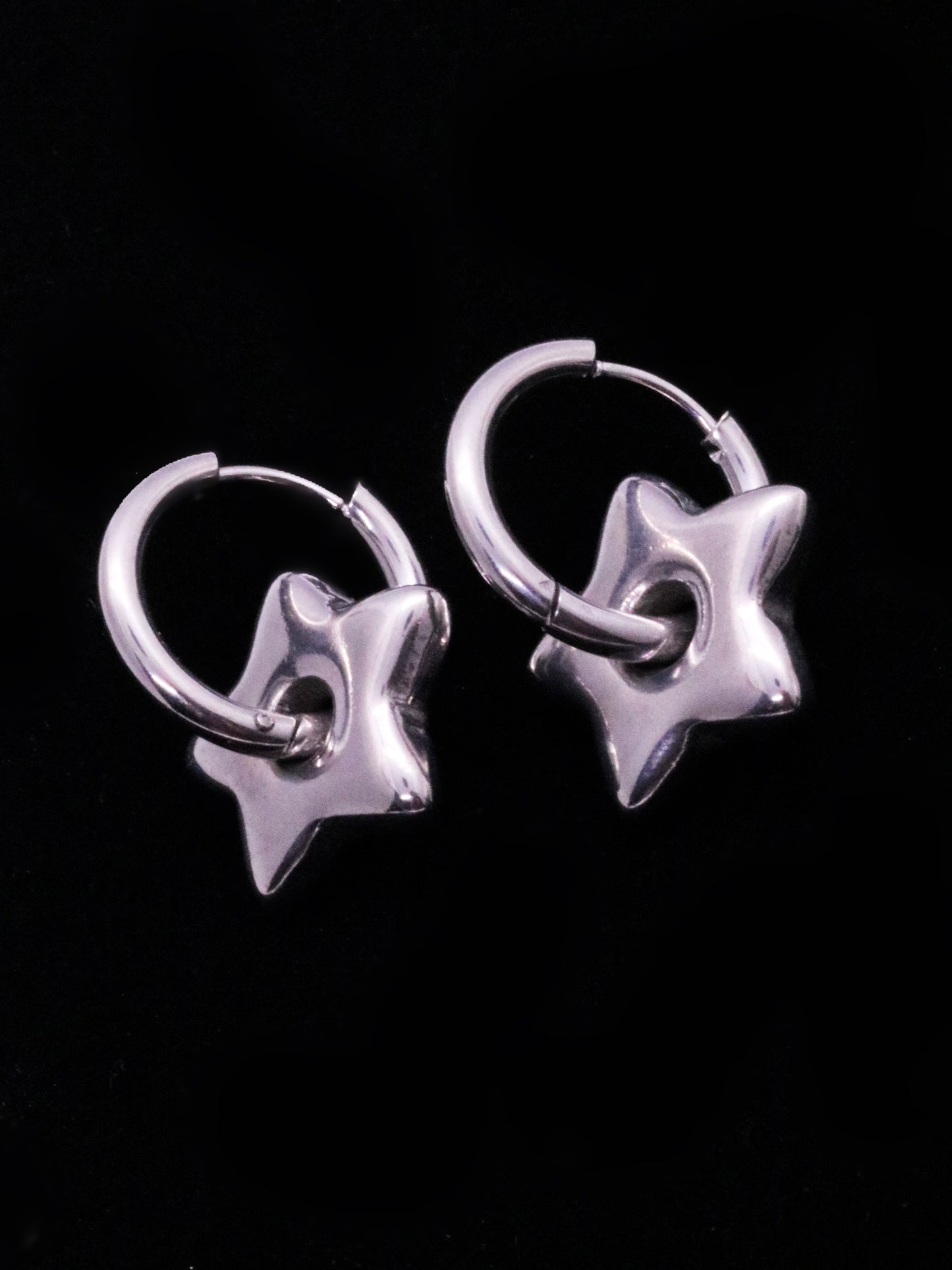 Silver Star Earrings