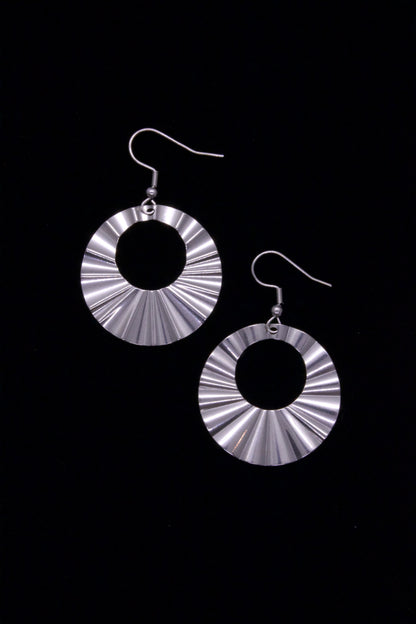 Crinkle Hoop Earrings