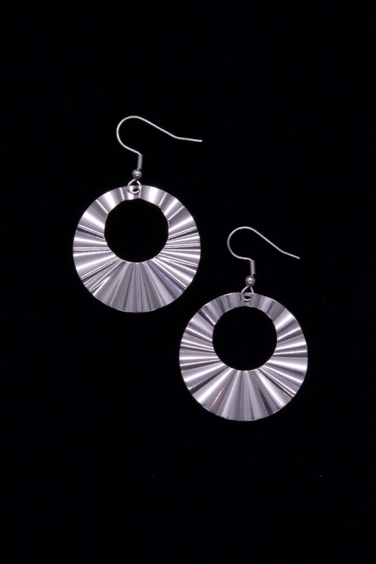Crinkle Hoop Earrings